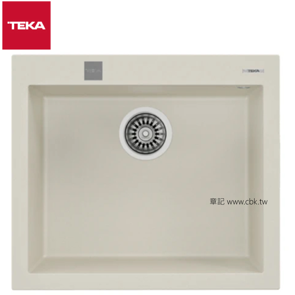 TEKA FORSQUARE 上嵌式花崗岩水槽(57x50cm) 50.40TG_AUTO-W  |廚具及配件|水槽