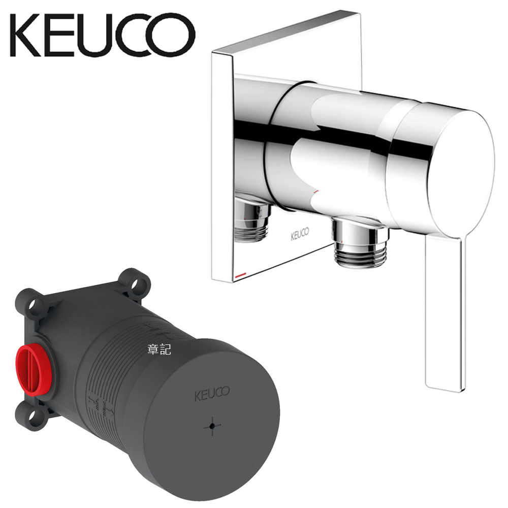 德國KEUCO 淋浴用壁式開關面板含軸心(IXMO系列) 59552000170_59552019502