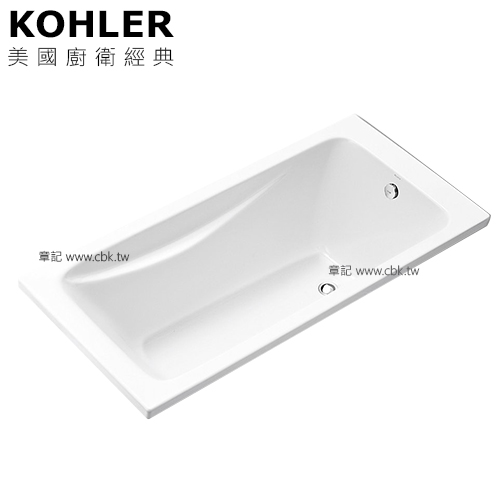 KOHLER Reach 壓克力浴缸附扶手(150cm) K-15847T-GR-0