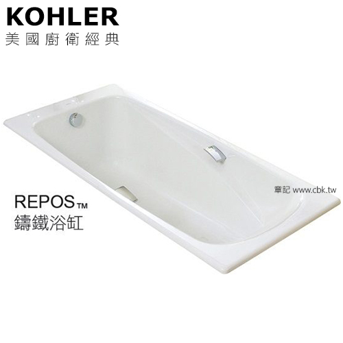 KOHLER REPOS 鑄鐵浴缸(170cm) K-18201T-GR-0