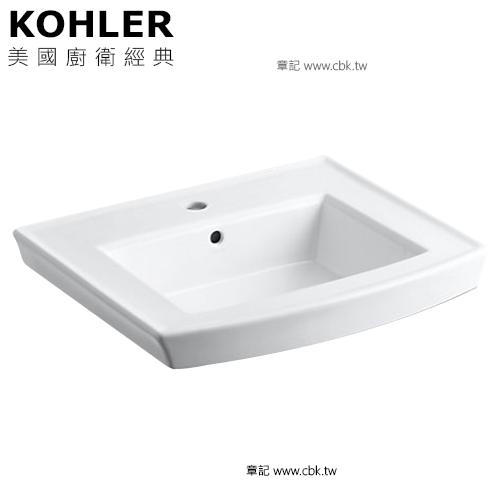 KOHLER Archer 半嵌檯面盆(60.8cm) K-2358-1-0  |馬桶|蹲便沖水零件