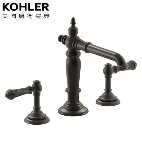 KOHLER Artifacts 三件式臉盆龍頭 K-76033T-4-2BZ  |面盆 . 浴櫃|面盆龍頭