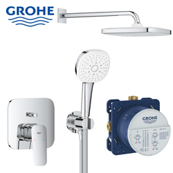 GROHE CUBEO 淋浴組合(含預埋軸心) 1053360000_35600000