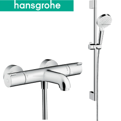 hansgrohe Crometta_Ecostat 淋浴龍頭附滑桿組 13201_26532-40