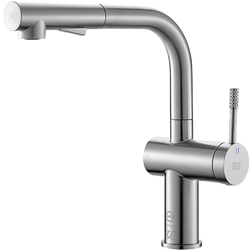 BOSS 不鏽鋼廚房伸縮龍頭(拉絲) 222012NB