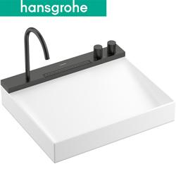 hansgrohe Avalegra AquaUnit 檯面盆龍頭組(58cm - 霧黑鉻) 22472340