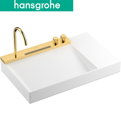 hansgrohe Avalegra AquaUnit 檯面盆龍頭組(78cm - 亮金) 22473990