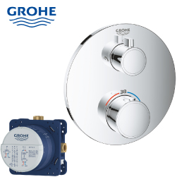 GROHE GROHTHERM 埋壁式定溫浴用龍頭(含預埋軸心) 24076000_35600000