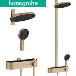 hansgrohe Pulsify S 恆溫二路淋浴柱(霧銅) 24241140