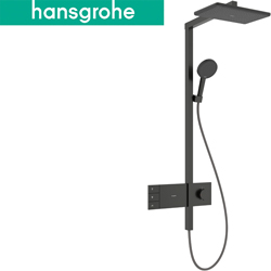 hansgrohe Raindance Alive Q 恆溫省水淋浴柱(毛絲黑鉻) 24591340
