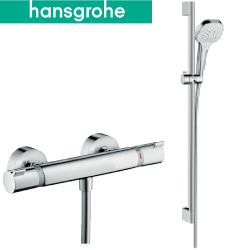 hansgrohe Croma Select E 淋浴龍頭附滑桿組 27082-40