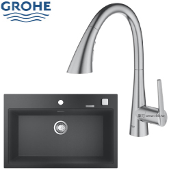 GROHE 廚房水槽龍頭超值特惠組合(78x51cm) 32294DC2_31652AT0