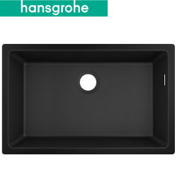 hansgrohe S51 下嵌花崗岩單槽.墨黑(71x45cm) 43432-170