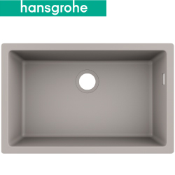 hansgrohe S51 下嵌花崗岩單槽.水泥灰(71x45cm) 43432-380