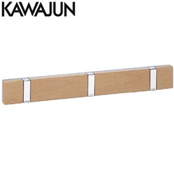KAWAJUN 三連式摺疊衣帽鉤(亮鉻+透明色) AC-770-LC
