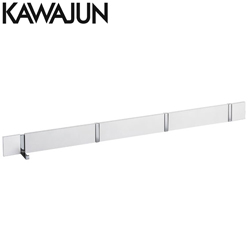 KAWAJUN 四連式摺疊衣帽鉤(白色+亮鉻) AC-823-SC
