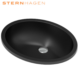 SternHagen YORK 花崗岩藝術盆.黑金(48.2cm) B01-BK