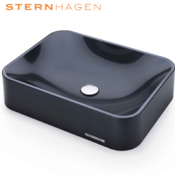 SternHagen SeeRose 花崗岩藝術盆.黑金(54.5cm) B02-BK