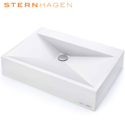 SternHagen GoldenCut 花崗岩藝術盆.雪白(61.5cm) B03-WT