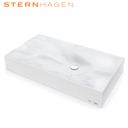 SternHagen DUNE 花崗岩藝術盆.雪白(81.5cm) B04-WT