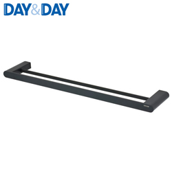 DAY&DAY 雙桿毛巾掛桿組(霧黑) C0032BK-60