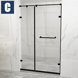 CBK霧面黑不鏽鋼淋浴拉門 CBK-5100B