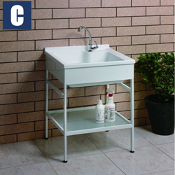 CBK 實心人造石洗衣槽附架座(60cm) CBK-C60