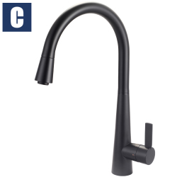 CBK下拉伸縮式廚房龍頭(工業黑) CBK-S50013D-MB