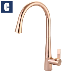 CBK下拉伸縮式廚房龍頭(玫瑰金) CBK-S50013D-RG