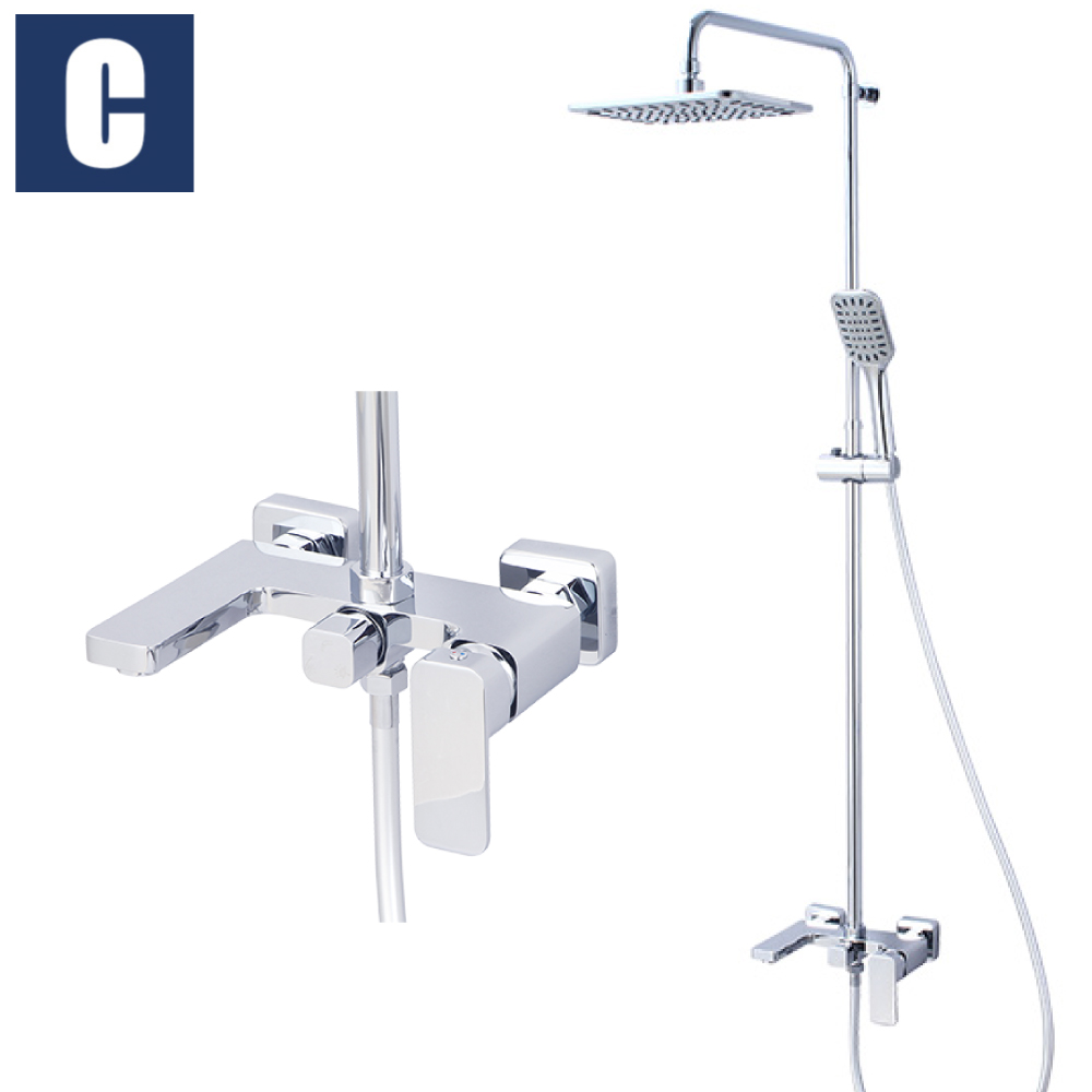 CBK 淋浴柱(亮鉻色) CBK-S73037-CP