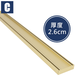 CBK 磁磚型集水槽(金色、100x10cm) CBK2602-GD