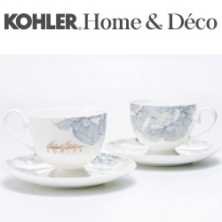 KOHLER Empress Bouquet 夏宮系列骨瓷下午茶對杯組 CG-51001-NA