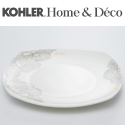 KOHLER Empress Bouquet 夏宮系列23公分骨瓷餐盤(4件組) CG-51012-NA