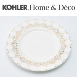 KOHLER Caravan 絲綢之路系列23公分骨瓷餐盤(4件組)CG-51102