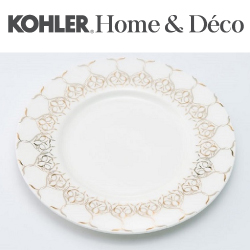 KOHLER Caravan 絲綢之路系列27公分骨瓷餐盤(4件組) CG-51103-NA