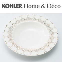 KOHLER Caravan 絲綢之路系列22公分骨瓷湯盤(4件組) CG-51104