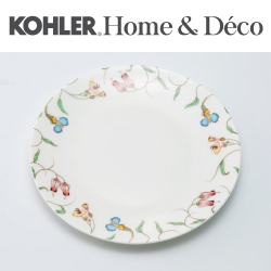 KOHLER English Trellis 英珀麗系列20公分骨瓷餐盤(4件組) CG-51202-NA