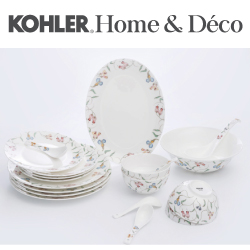 KOHLER English Trellis 英珀麗系列骨瓷餐具(14件組) CG-51210-NA