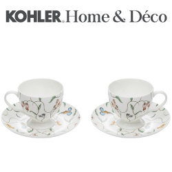 KOHLER English Trellis 英珀麗系列骨瓷下午茶對杯組 CG-51221-NA