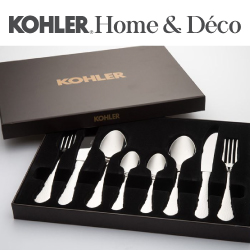 KOHLER 八件式不鏽鋼餐具(藝術系列) CG-52003-NA