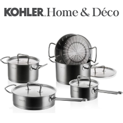 KOHLER 經典系列五件式不鏽鋼鍋具(不含炒鍋) CG-52110-NA