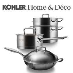 KOHLER 經典系列四件式不鏽鋼鍋具(含炒鍋) CG-52112-NA