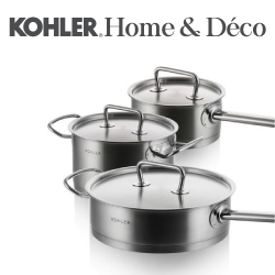 KOHLER 經典系列三件式不鏽鋼鍋具 CG-52114-NA