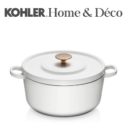 KOHLER 24cm鑄鐵鍋(亮白) CG-52302-0