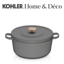 KOHLER 24cm鑄鐵鍋(霧灰) CG-52302-DGR