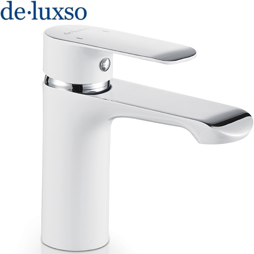 de.luxso面盆龍頭(白鉻雙色) DF-1408DW