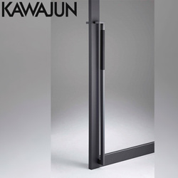 KAWAJUN 大門把手(珍珠黑+黑皮革) DG-083-GQ-1330