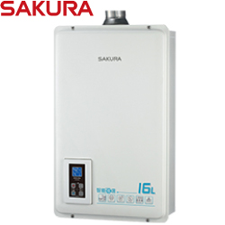 櫻花牌(SAKURA)數位恆溫強排熱水器(16L) DH1670A 【送免費標準安裝】