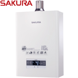 櫻花牌(SAKURA)數位恆溫強排熱水器(16L) DH1670F【送免費標準安裝】