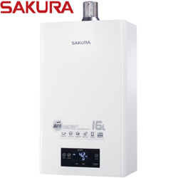 櫻花牌SAKURA數位恆溫強排熱水器(16L) DH1605A